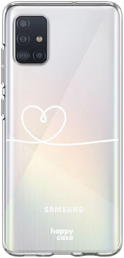 HappyCase Samsung Galaxy A71 Hoesje Flexibel TPU Hartje Print afbeelding 5