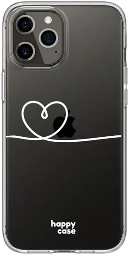 HappyCase iPhone 12 / 12 Pro Hoesje Flexibel TPU Hartje Print afbeelding 8