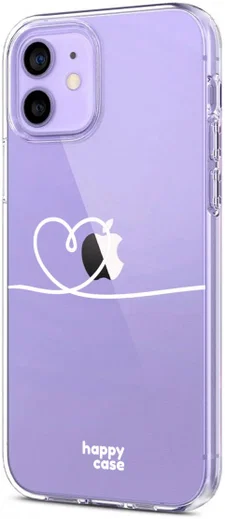 HappyCase iPhone 12 / 12 Pro Hoesje Flexibel TPU Hartje Print afbeelding 7