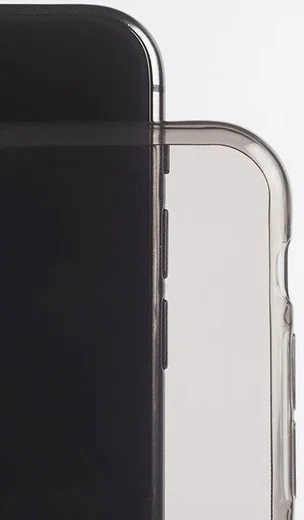 Nudient Glossy Thin Case iPhone 7/8/SE 2020/2022 Hoesje Clear Zwart afbeelding 3