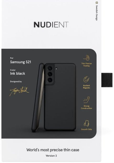 Nudient Thin Case V3 Samsung Galaxy S21 Hoesje Back Cover Zwart afbeelding 10
