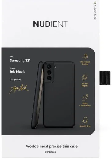 Nudient Thin Case V3 Samsung Galaxy S21 Hoesje Back Cover Zwart afbeelding 10