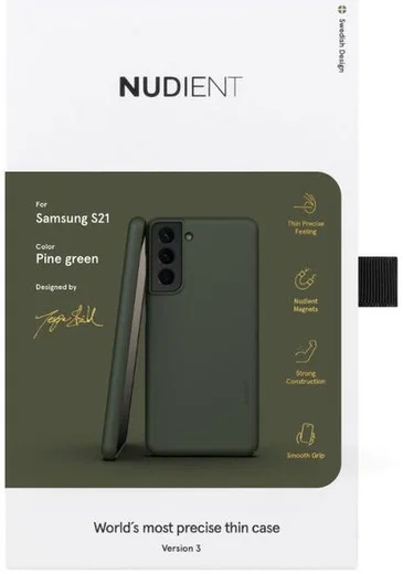 Nudient Thin Case V3 Samsung Galaxy S21 Hoesje Back Cover Groen afbeelding 10