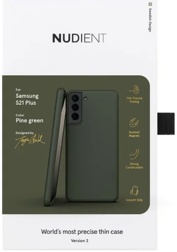 Nudient Thin Case V3 Samsung Galaxy S21 Plus Hoesje Back Cover Groen afbeelding 10