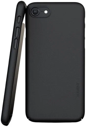 Nudient Thin Case V3 iPhone 7/8/SE(2020/2022) Hoesje Back Cover Zwart afbeelding 1