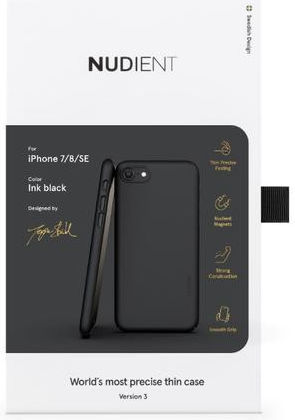 Nudient Thin Case V3 iPhone 7/8/SE(2020/2022) Hoesje Back Cover Zwart afbeelding 11