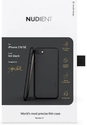 Nudient Thin Case V3 iPhone 7/8/SE(2020/2022) Hoesje Back Cover Zwart afbeelding 11