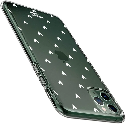 HappyCase iPhone 11 Pro Hoesje Flexibel TPU Hartjes Print afbeelding 7