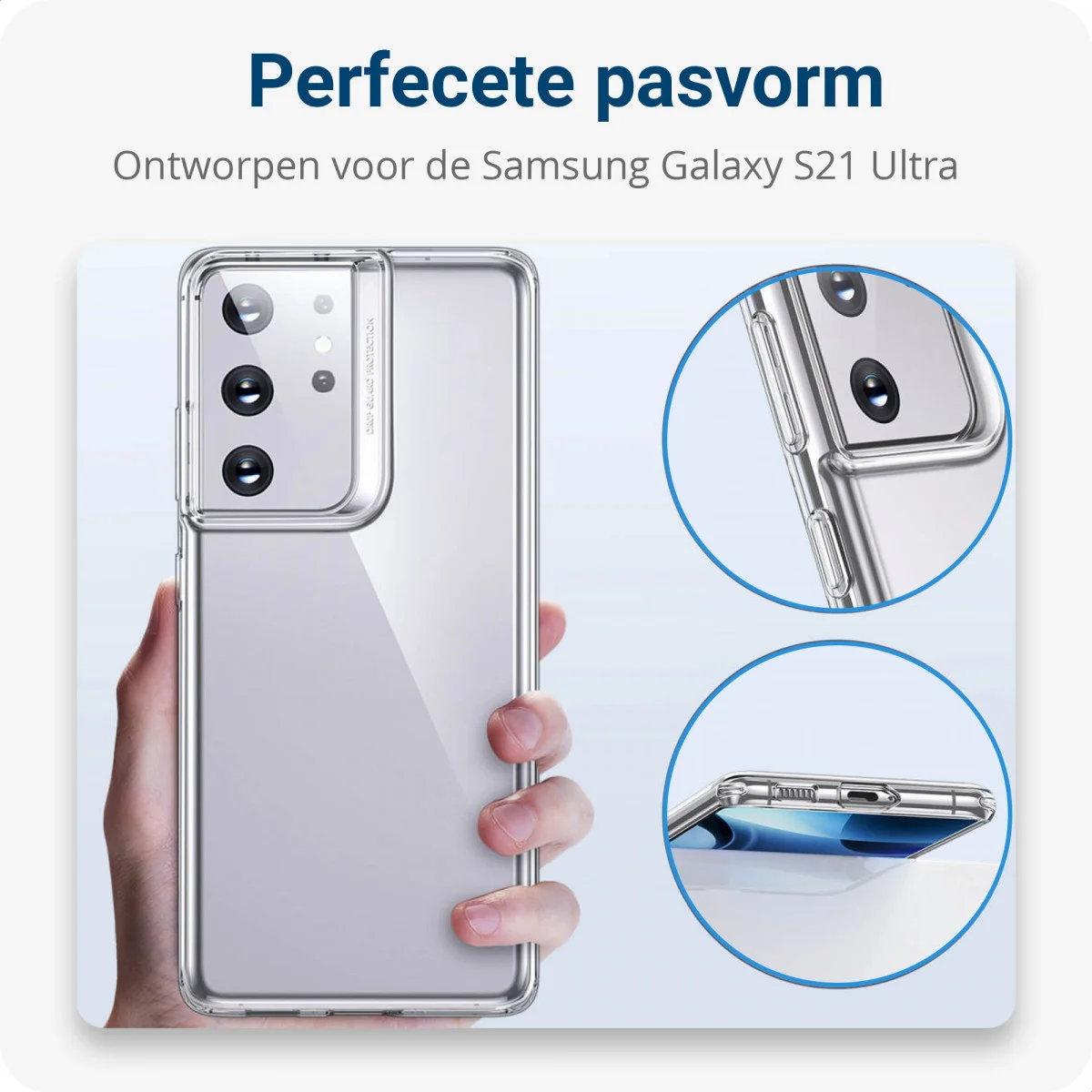 ESR Project Zero Case Samsung Galaxy S21 Ultra Hoesje Transparant afbeelding 5