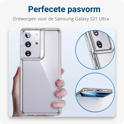 ESR Project Zero Case Samsung Galaxy S21 Ultra Hoesje Transparant afbeelding 5