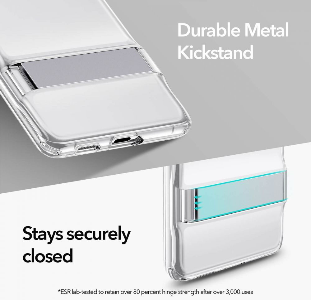 ESR Back Cover Met Kickstand Samsung Galaxy S21 Hoesje Transparant afbeelding 5
