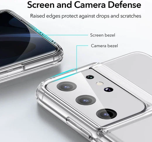 ESR Air Shield Boost Samsung S21 Ultra Hoesje Kickstand Transparant afbeelding 4