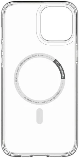 Spigen Ultra Hybrid iPhone 12/12 Pro Hoesje MagSafe Transparant/Wit afbeelding 11