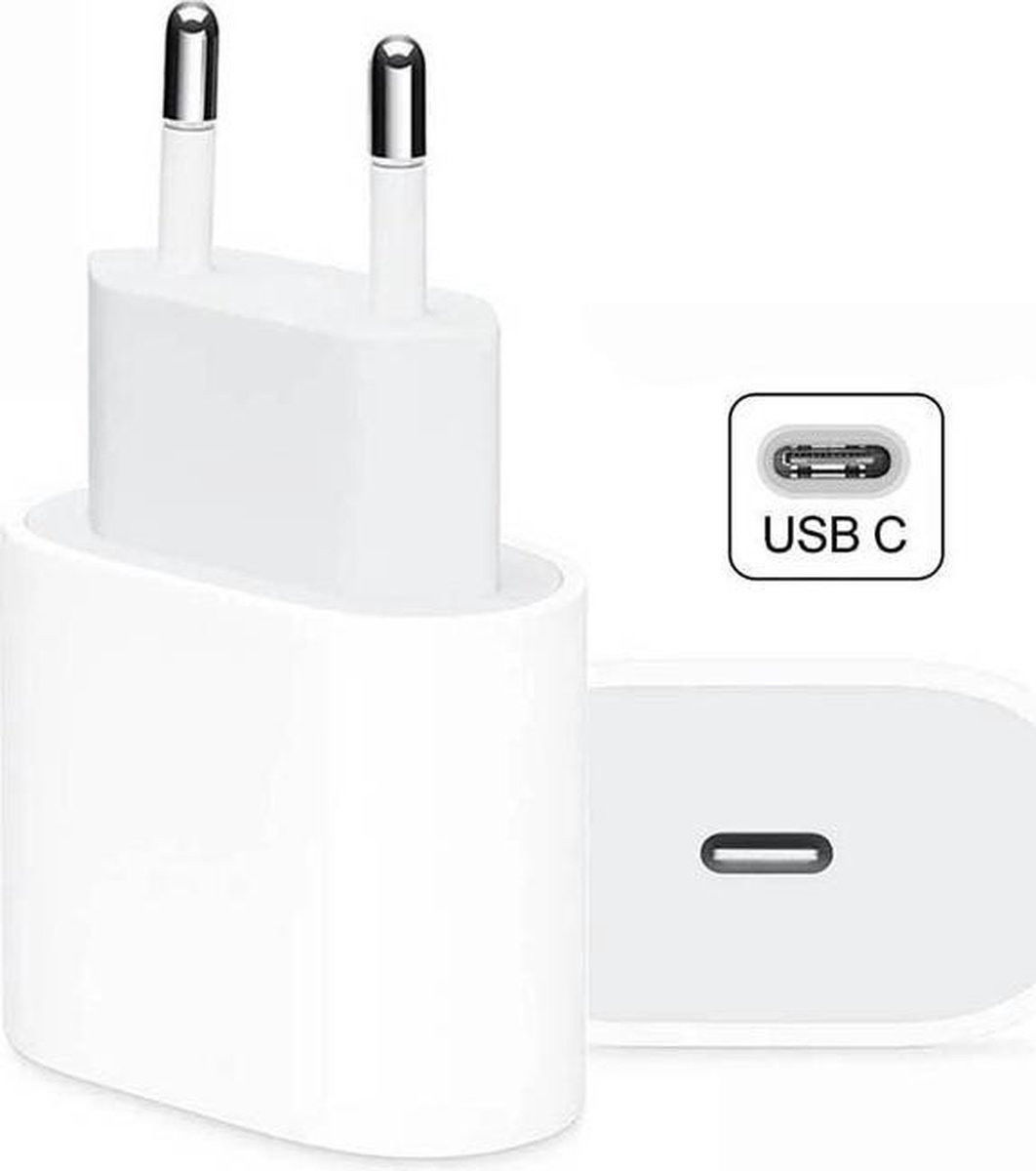 Originele Apple 20W Power Adapter USB-C Fast Charge Adapter Wit (Oud 1) afbeelding 4