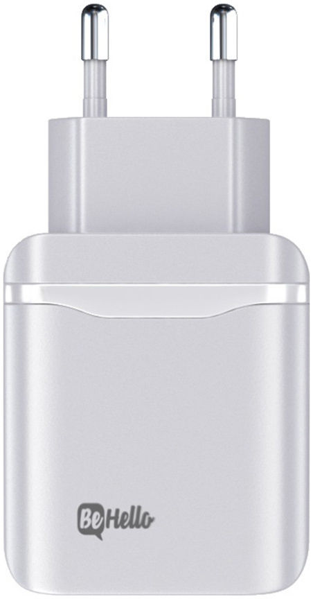 BeHello Universele USB-C Snellader 20W Power Delivery Adapter Wit afbeelding 1