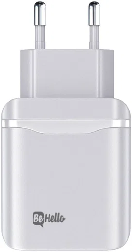 BeHello Universele USB-C Snellader 20W Power Delivery Adapter Wit afbeelding 1