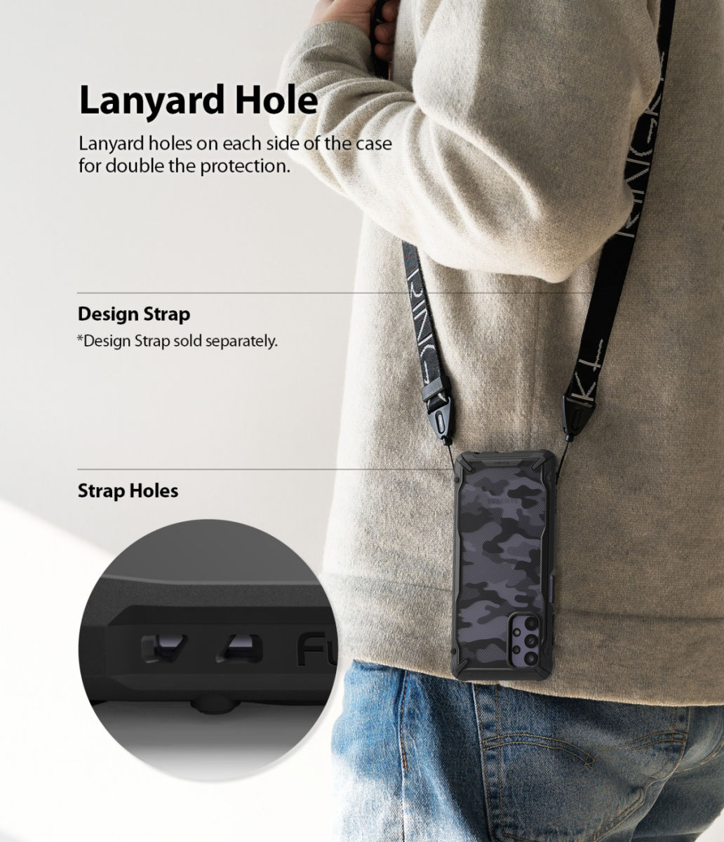 Ringke Fusion X Samsung Galaxy A32 5G Hoesje Transparant Zwart afbeelding 5