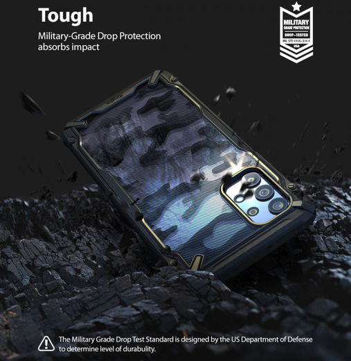 Ringke Fusion X Samsung Galaxy A32 5G Hoesje Transparant Zwart afbeelding 7