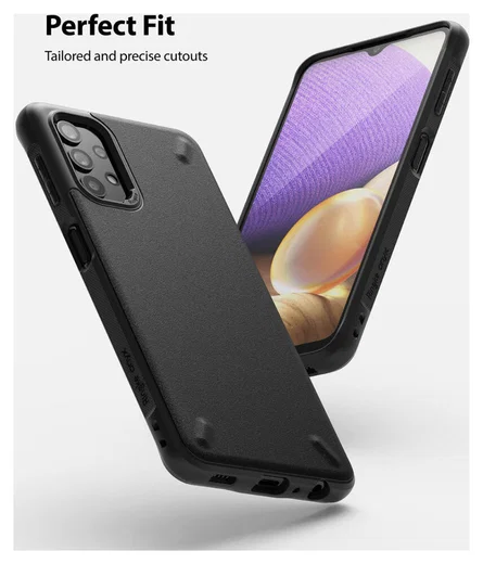 Ringke Onyx Samsung Galaxy A32 5G Hoesje Flexibel TPU Back Cover Zwart afbeelding 3