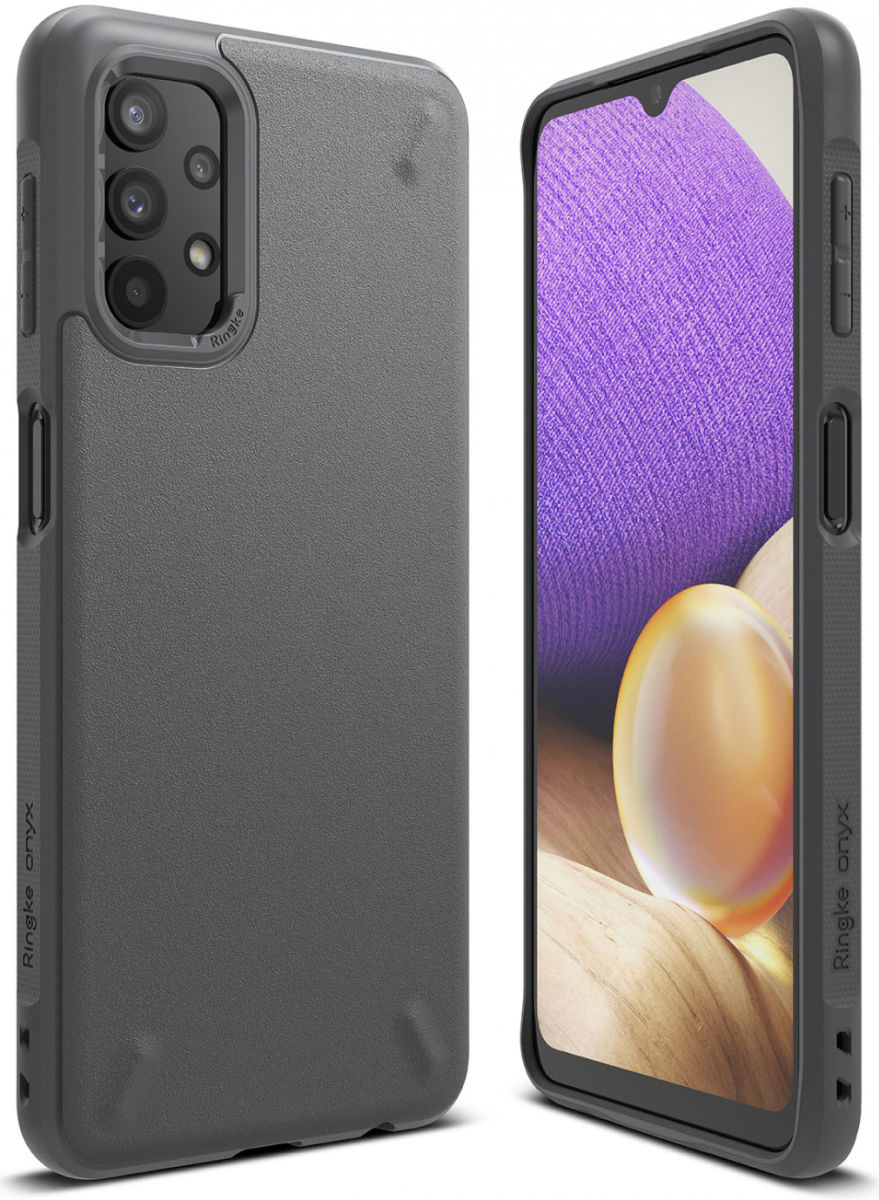 Ringke Onyx Samsung Galaxy A32 5G Hoesje Flexibel TPU Back Cover Grijs afbeelding 1