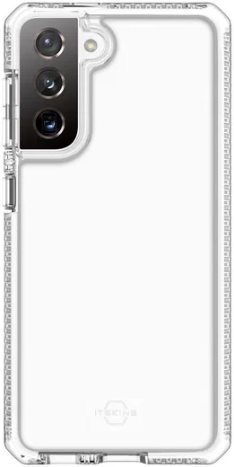 ITSKINS Supreme Clear Samsung Galaxy S21 Plus Hoesje Transparant/Wit afbeelding 1