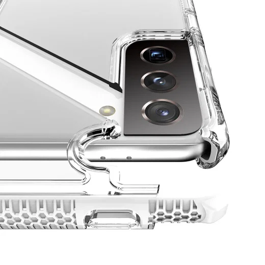 ITSKINS Supreme Clear Samsung Galaxy S21 Plus Hoesje Transparant/Wit afbeelding 2