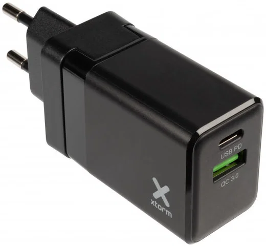 Xtorm Volt Reislader 18W PD Snel Lader + USB-C to Lightning Kabel 1M afbeelding 2