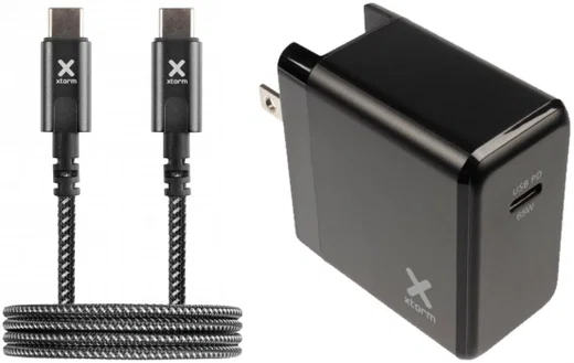 Xtorm Volt Reislader 65W USB-C PD 3.0 Laptop Oplader + USB-C Kabel 2M afbeelding 1