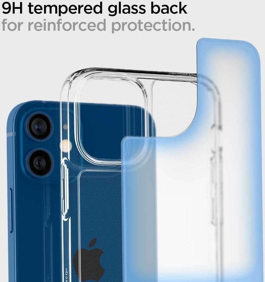 Spigen Quartz Hybrid Apple iPhone 12 Mini Hoesje Matte Transparant afbeelding 3