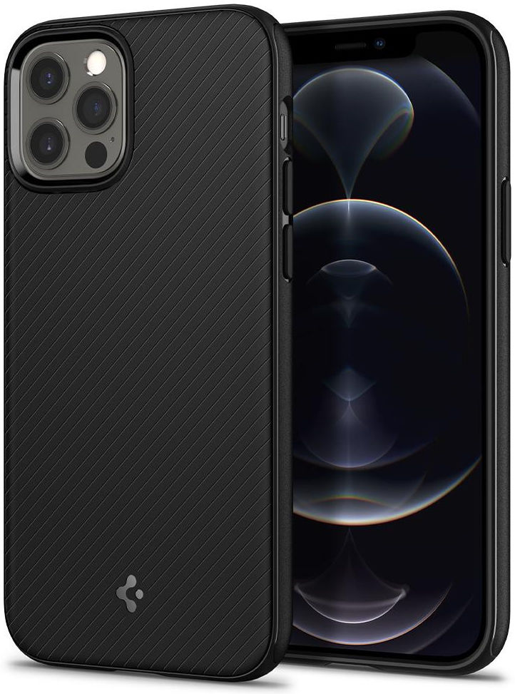 Spigen Mag Armor iPhone 12 / 12 Pro Hoesje voor Apple MagSafe Zwart afbeelding 1