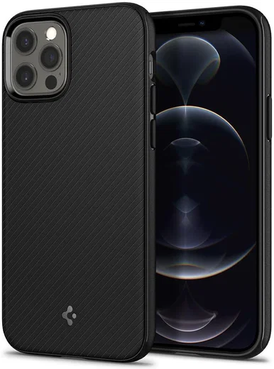 Spigen Mag Armor iPhone 12 / 12 Pro Hoesje voor Apple MagSafe Zwart afbeelding 1