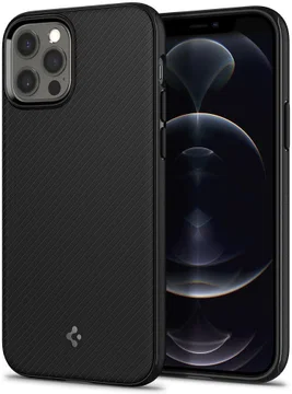Spigen Mag Armor iPhone 12 / 12 Pro Hoesje voor Apple MagSafe Zwart