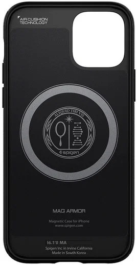 Spigen Mag Armor iPhone 12 / 12 Pro Hoesje voor Apple MagSafe Zwart afbeelding 13