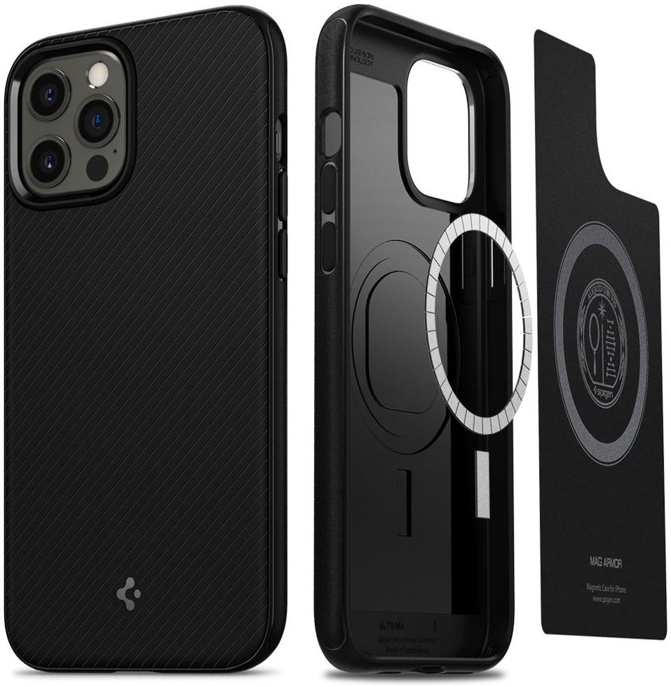 Spigen Mag Armor iPhone 12 / 12 Pro Hoesje voor Apple MagSafe Zwart afbeelding 14