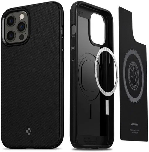 Spigen Mag Armor iPhone 12 / 12 Pro Hoesje voor Apple MagSafe Zwart afbeelding 14