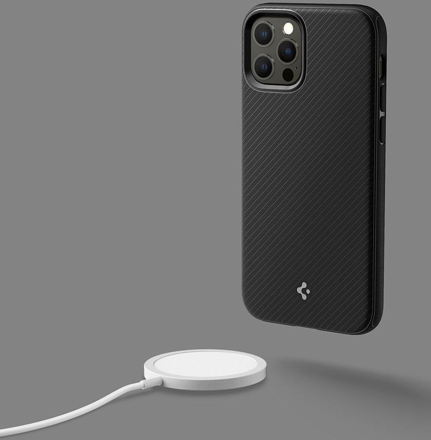 Spigen Mag Armor iPhone 12 / 12 Pro Hoesje voor Apple MagSafe Zwart afbeelding 5