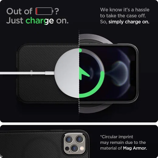 Spigen Mag Armor iPhone 12 / 12 Pro Hoesje voor Apple MagSafe Zwart afbeelding 8