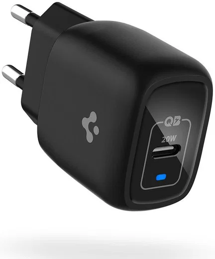 Spigen PowerArc ArcStation 20W Power Delivery 3.0 USB-C Oplader Zwart afbeelding 1