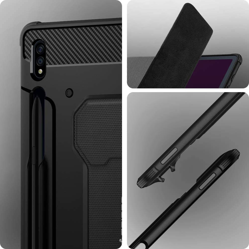 Spigen Rugged Armor Pro Samsung Galaxy Tab S7 Plus Hoes Zwart afbeelding 8