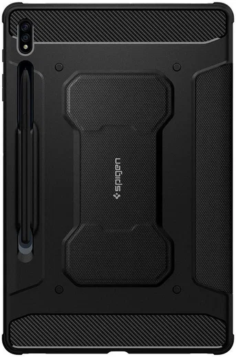 Spigen Rugged Armor Pro Samsung Galaxy Tab S7 Plus Hoes Zwart afbeelding 10