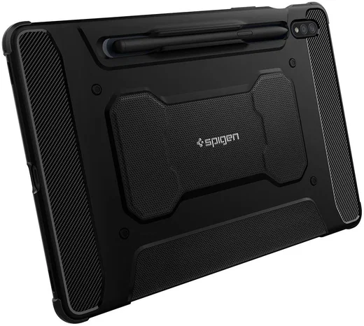 Spigen Rugged Armor Pro Samsung Galaxy Tab S7 Hoes Book Case Zwart afbeelding 15