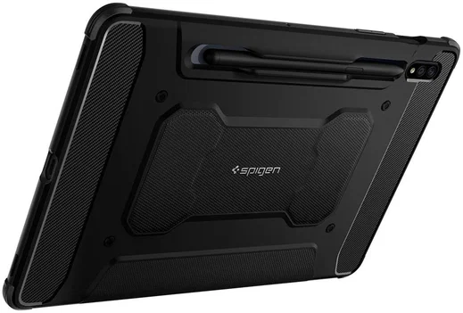 Spigen Rugged Armor Pro Samsung Galaxy Tab S7 Hoes Book Case Zwart afbeelding 16