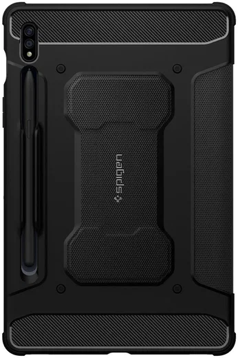 Spigen Rugged Armor Pro Samsung Galaxy Tab S7 Hoes Book Case Zwart afbeelding 10