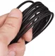 3.5mm Jack naar 3.5mm Jack Gevlochten Aux verlengkabel Zwart 3 Meter afbeelding 5