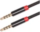 3.5mm Jack naar 3.5mm Jack Gevlochten Aux verlengkabel Zwart 3 Meter afbeelding 6