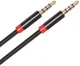 3.5mm Jack naar 3.5mm Jack Gevlochten Aux verlengkabel Zwart 3 Meter afbeelding 7