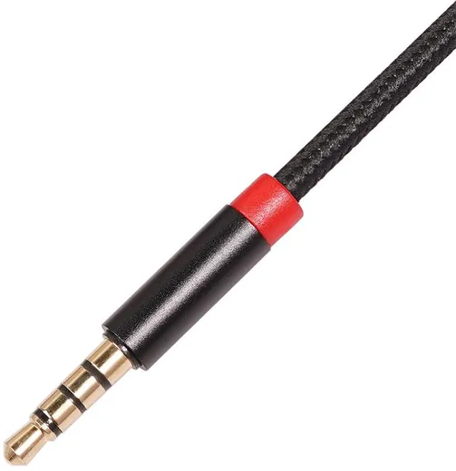 3.5mm Jack naar 3.5mm Jack (Female) Gevlochten Aux Kabel Zwart 1 Meter afbeelding 7