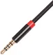 3.5mm Jack naar 3.5mm Jack (Female) Gevlochten Aux Kabel Zwart 1 Meter afbeelding 7