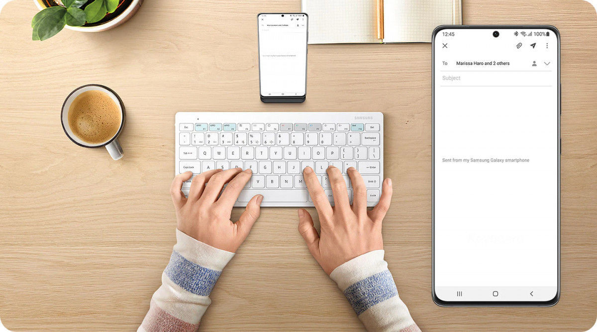 Samsung Smart Keyboard Trio 500 Draadloos Bluetooth Toetsenbord Wit afbeelding 8