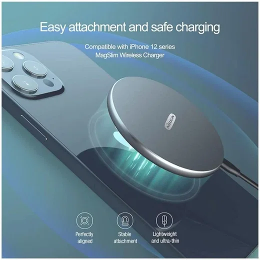 Nillkin 10W Draadloze Oplader voor Apple MagSafe met USB-C Kabel 1M afbeelding 3